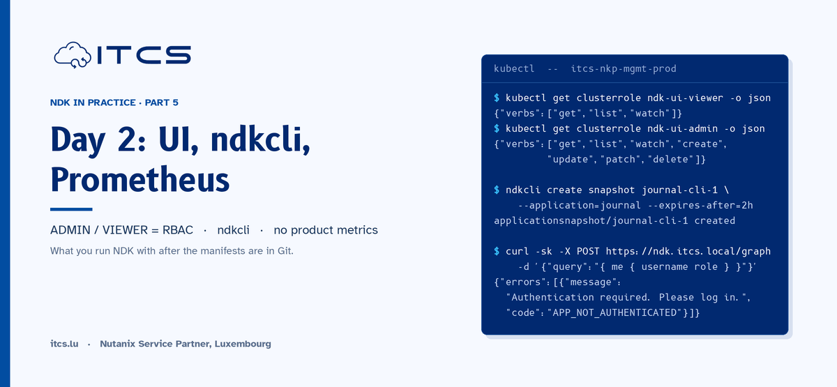 NDK in practice, Part 5: Day 2 with the UI, ndkcli, Prometheus and multi-namespace applications