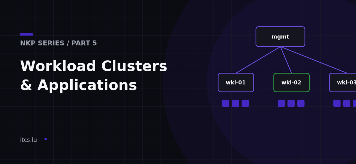 Nutanix Kubernetes Platform (NKP) | Part 5: Workload Clusters & Applications